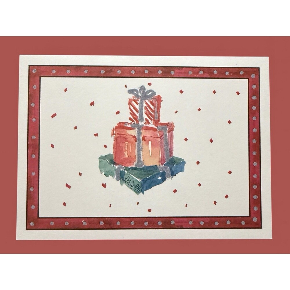 Vintage Oddballs Christmas Notecards - Watercolor- Happy Gifts - 10 Pk